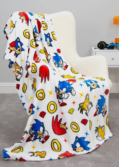 Sonic Multi Colour Liquid Rotary Fleece Throw