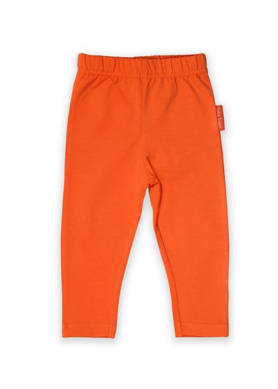 Toby Tiger Organic Orange Basic Leggings (6 months - 8 years)