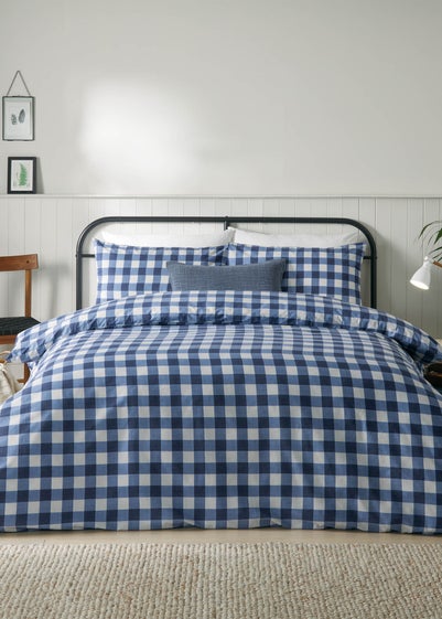 furn. Hartsford Check Printed Duvet Cover Set