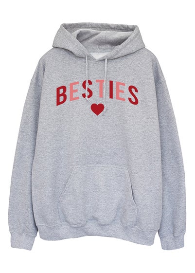 Brands In Grey Valentine's Day Besties Heather Hoodie