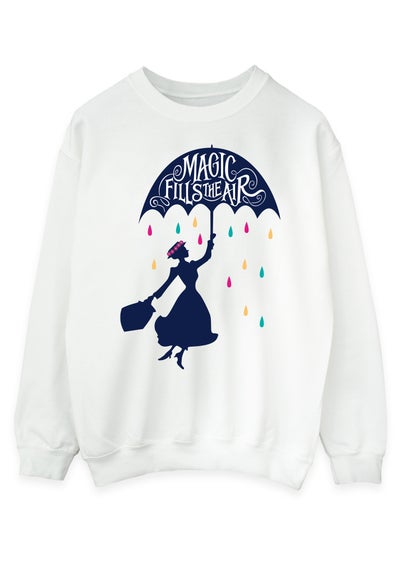 Disney White Mary Poppins Magic Fills The Air Sweatshirt