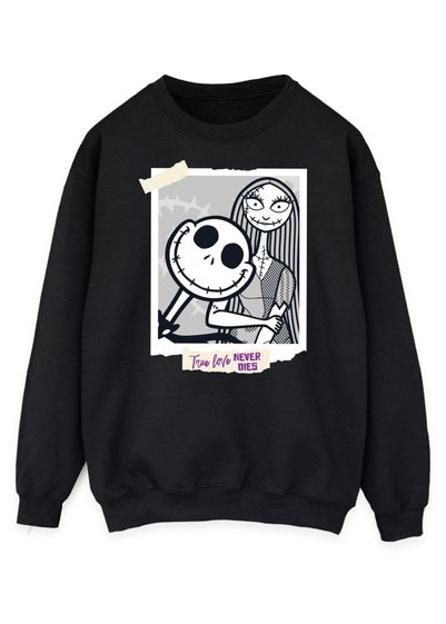 Disney Nightmare Before Christmas Polaroid Adult Black Sweatshirt