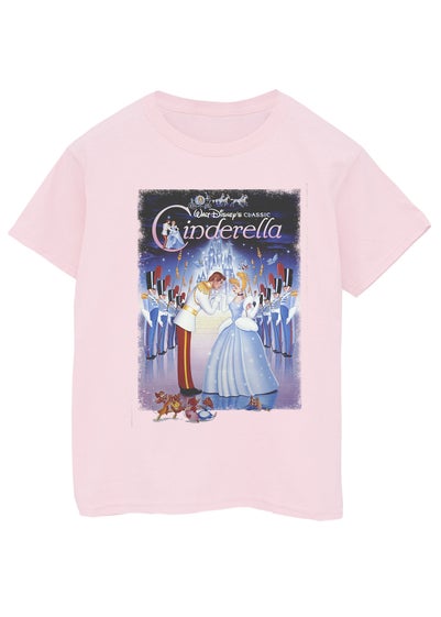 Disney Pink Cinderella Poster Kids T-Shirt (3-13 Years)