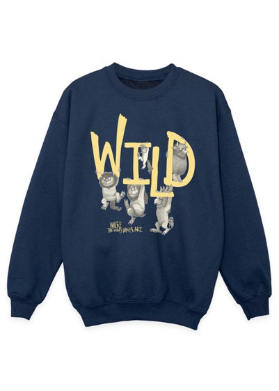 Where The Wild Things Are Navy Wild Kids Sweatshirt (3-13 Years)