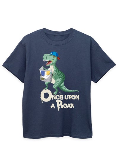 Brands In Navy World Book Day Once Upon A Roar Kids T-Shirt (3-13 Years)