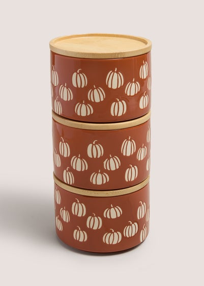 Rust Pumpkin Autumn Stackables