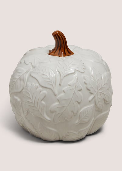 Grey Embossed Pumpkin