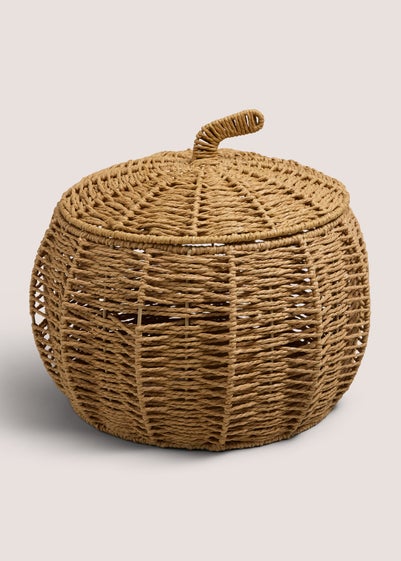 Natural Pumpkin Shape Storage Basket