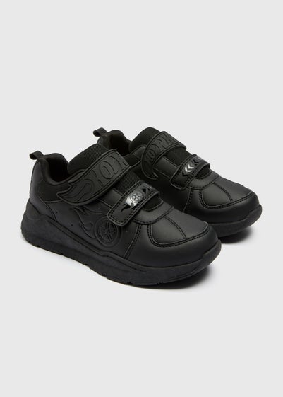 Hot Wheels Boys Black School Shoes (Younger 8/9-Older 1/2)