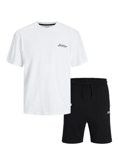 Jack & Jones Black T-Shirt & Short Set (8-16yrs)