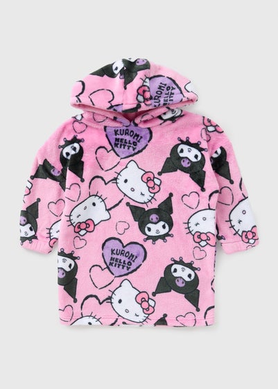 Hello Kitty Girls Pink Kuromi Snuggle Hoodie (7-15yrs)