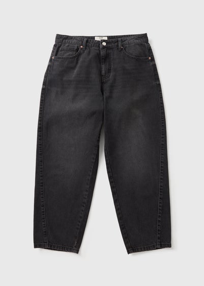 Black Barrell Leg Jeans