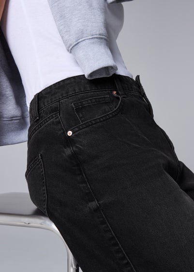 Black Barrell Leg Jeans