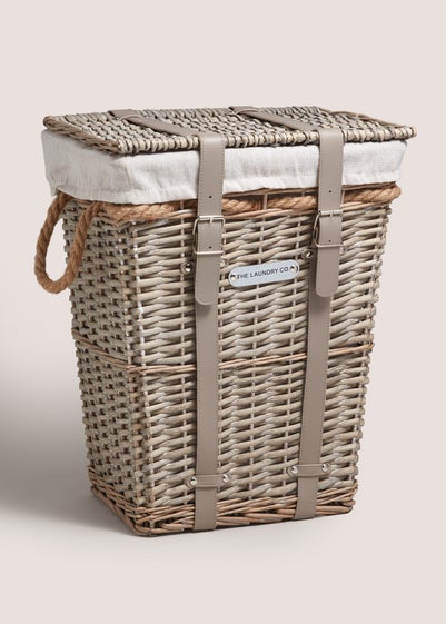 Grey Willow Laundry Basket