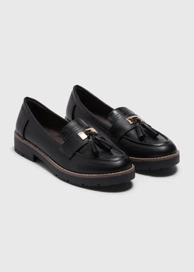 Black Tassel Loafers