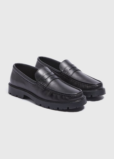 Black Chunky Loafers