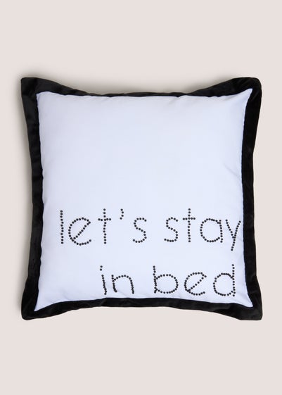Lets Stay In Bed Cushion