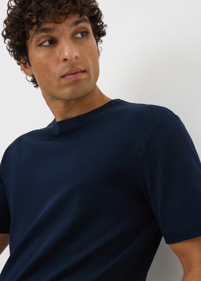 Navy Liquid Cotton T-Shirt