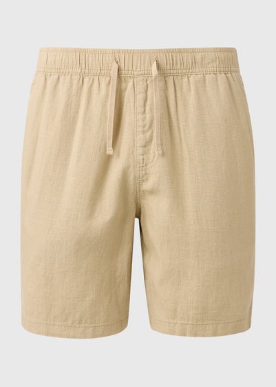 Stone Linen Drawcord Shorts