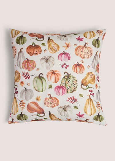 Multicolour Pumpkin Print Cushion