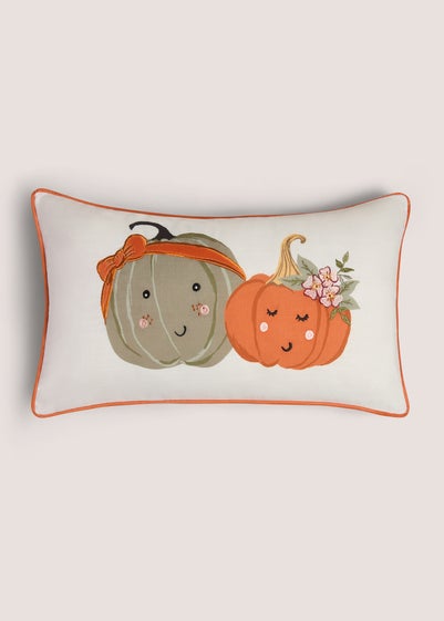 Embroidery Pumpkin Cushion