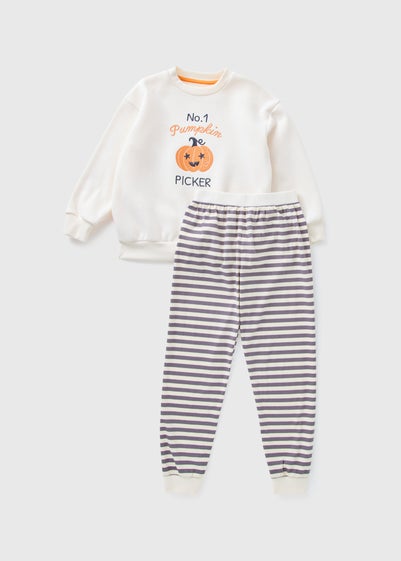 Kids Cream Pumpkin Picker Family Pyjama Set (1-13yrs)