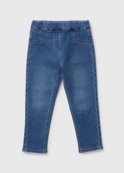 Girls Darkwash Denim Jeggings (1-7yrs)