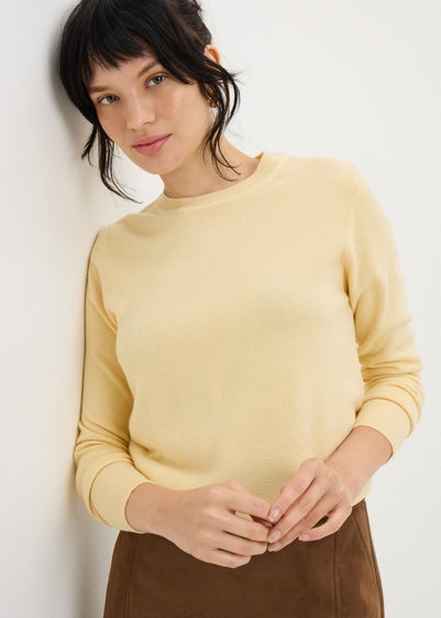 Yellow Soft Crew Jumper