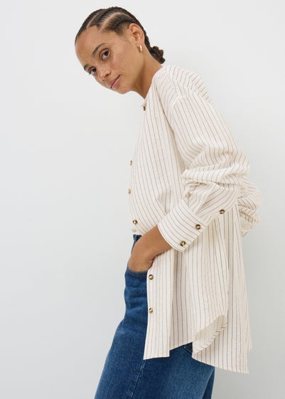 Cream Striped Shirt