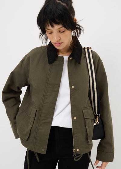 Khaki Utility Barn Jacket