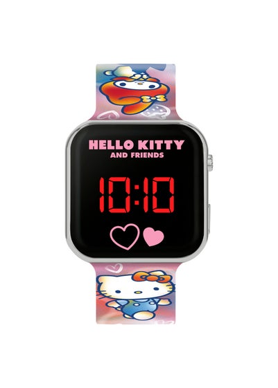 Hello Kitty Pink Printed Strap LED Watch