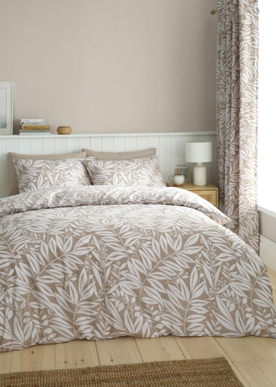 Catherine Lansfield Sorrel Leaf Reversible Duvet Cover Set