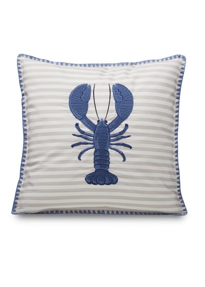 Catherine Lansfield Lobster Embroidered Cushion (45x45cm)