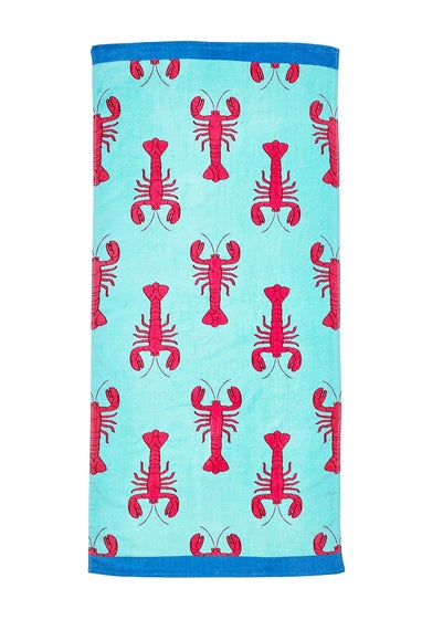 Catherine Lansfield Lobster Cotton Beach Towel