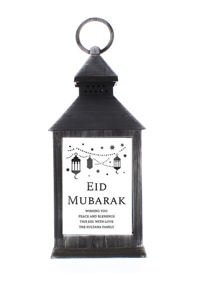 Personalised Memento Company Black Eid & Ramadan Black Lantern