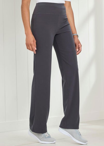 Cotton Traders Dark Grey Soft Touch Stretch Yoga Pants