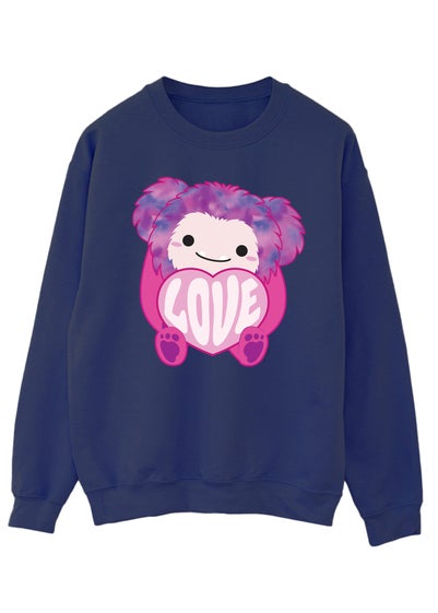 Squishmallows Woxie Love Women Navy Sweatshirt