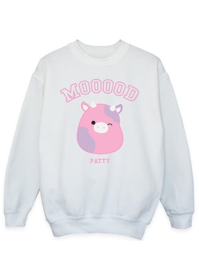 Squishmallows Patty Mood White Sweatshirt (5-13 Years)