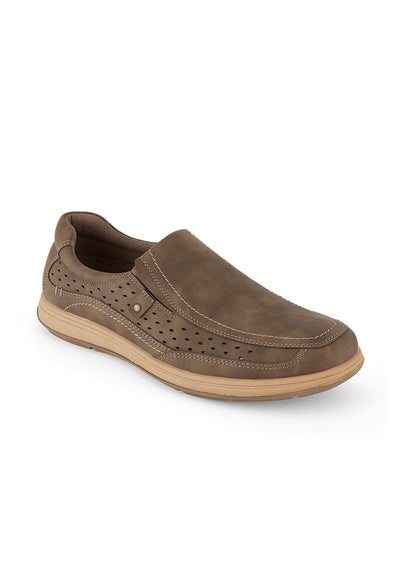 Cotton Traders Chocolate Casual Slip On Shoes