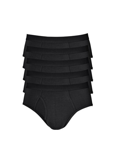 Cotton Traders Black 5 Pack Ultra Comfort Briefs