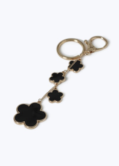 Muse Black Flower Keychain