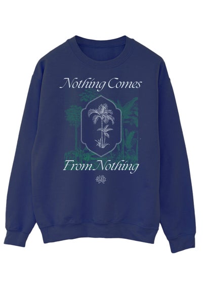 White Lotus Nothing Comes From Nothing Women Navy Sweatshirt