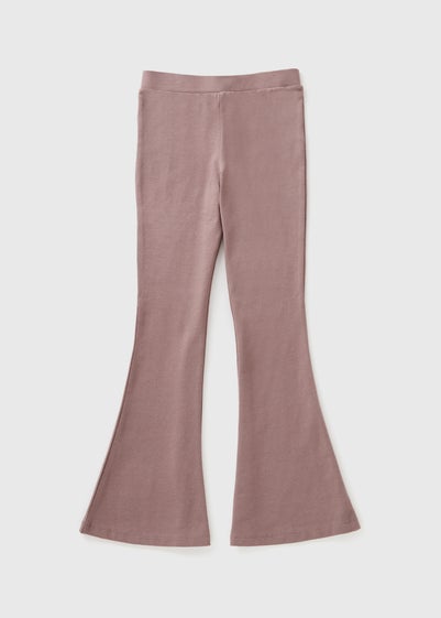 Girls Brown Flare Leggings (7-15yrs)