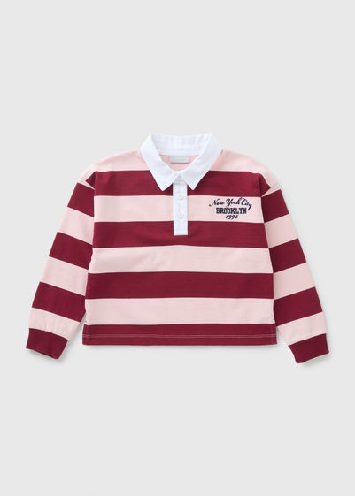 Girls Burgundy Polo (7-15yrs)