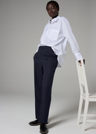 Et Vous Navy Snaffle Trousers