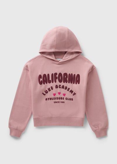 Girls Pink California Hoodie (7-15yrs)