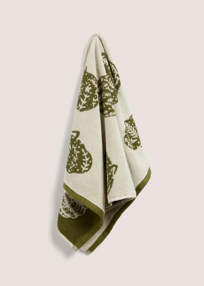 Green Pumpkin Hand Towel