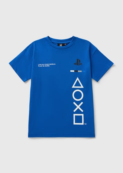 Playstation Boys Blue T-Shirt (5-13yrs)