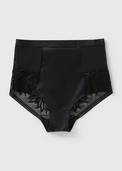 Black Full Brief Lace Knickers