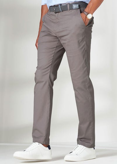 Cotton Traders Linen Flat Front Stretch Chino Trousers